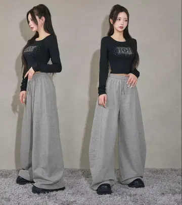 [ 당일 발송 ] 다리치 로고 컴팩트 롱 T셔츠