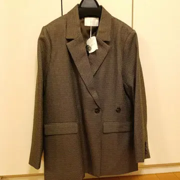 Chico 하운드투스 체크 패턴 테일러드 자켓