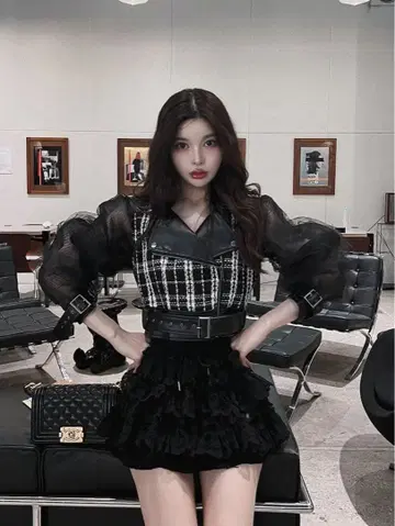 [ 미사용 ] 메쉬 디자인 라이더 자켓 다리치