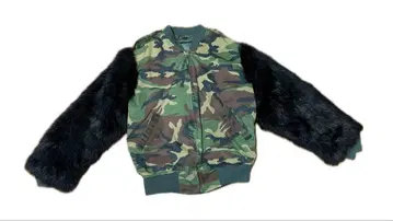 초레어!! MA-1 카모 패턴 퍼 도킹 자켓
