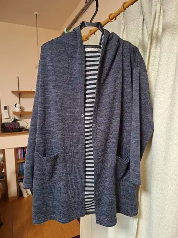 후드 부착 가디건