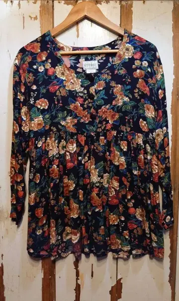 US 구제 의류 튜닉 원피스 / 올 패턴 상의 / 꽃무늬 / 13