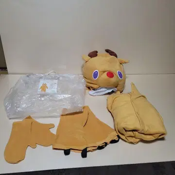 루돌프 코스튬 세트 프리 사이즈 커다란 머리의 루돌프 세트