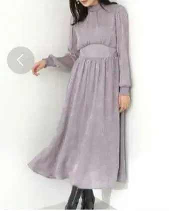 플라워샤가드셔링 롱 원피스 예쁜 S 사이즈