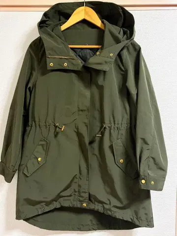 미사용품 비스 모즈 코트 라이너 포함 카키 프리 사이즈