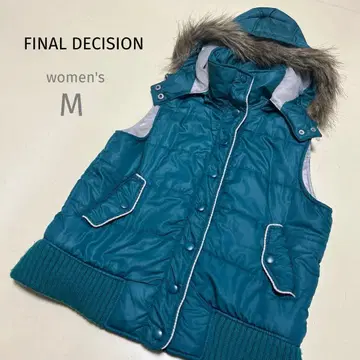 [파이널디시전] 충전솜 베스트 후드티 후드 퍼 탈부착 가능 여성용 M