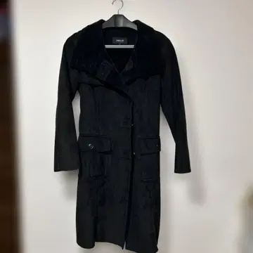 COMME CA ISM 블랙 롱 코트 L