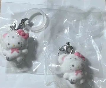 산리오 메지루시 액세서리 복슬복슬 스노우 헬로키티