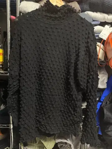 MAISON SPECIAL 블랙 니트 스웨터 긴팔