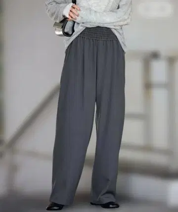 저널 스탠다드 울 라이크 스트레치 와이드 팬츠