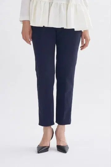 yori [ 새상품급 ] 더블 크로스 팬츠 36 네이비