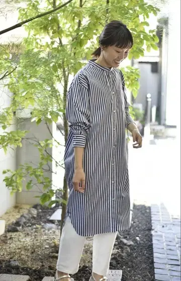 OURHOME 반슈 직조 베이직 셔츠