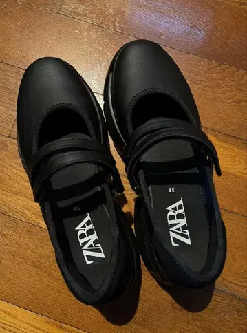 ZARA 스포티 발레리나 신발 36 스니커즈 밑창 통굽