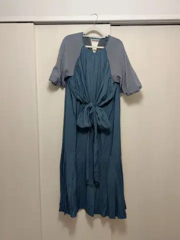 [ 새상품 ] LAGUNAMOON 반팔 롱 원피스 M 사이즈 블루