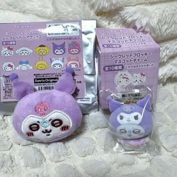 쿠로미 x 모몽가 플로키 마스코트 참과 헤어 클립 세트