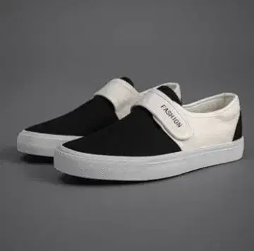 블랙/화이트 슬립온