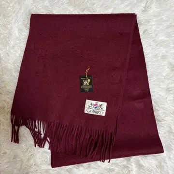 새상품 캐시미어 100% 머플러 와인 컬러 150 30