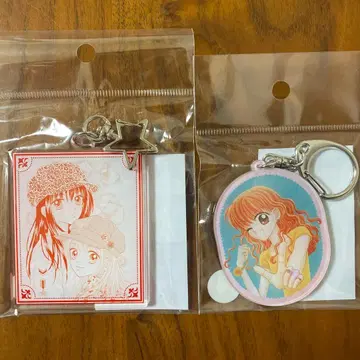 미사용 리본 요시즈미 와타루 아즈키 료 팝업 샵 양면 키링 2종 세트