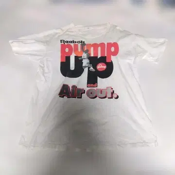 빈티지 Reebok pump up and Air out. T셔츠 XL