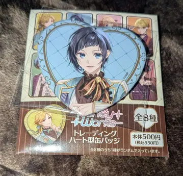 HoneyWorks 트레이딩 하트형 캔뱃지 소메야 유지로 훼미리마트