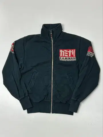 카미나리 모터스 카미나리 플러그 블랙 집업 맨투맨 자켓