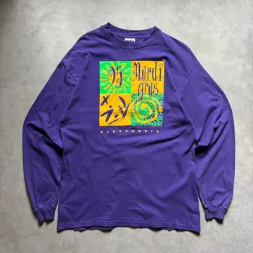 헨리즈 싱글 스티치 롱티 메시지 프린트 롱티