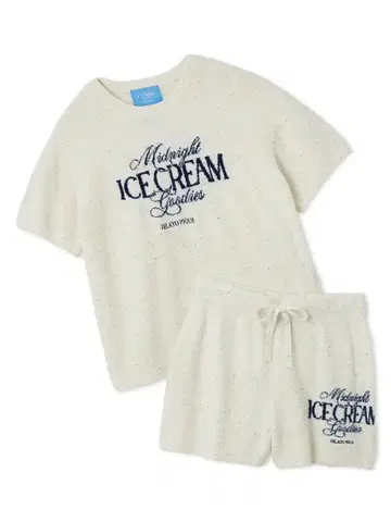 젤라피케 ICE 자카드 풀오버 & 숏팬츠 세트