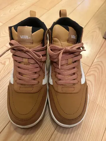 VANS 브라운 하이컷 스니커즈 (우천용)