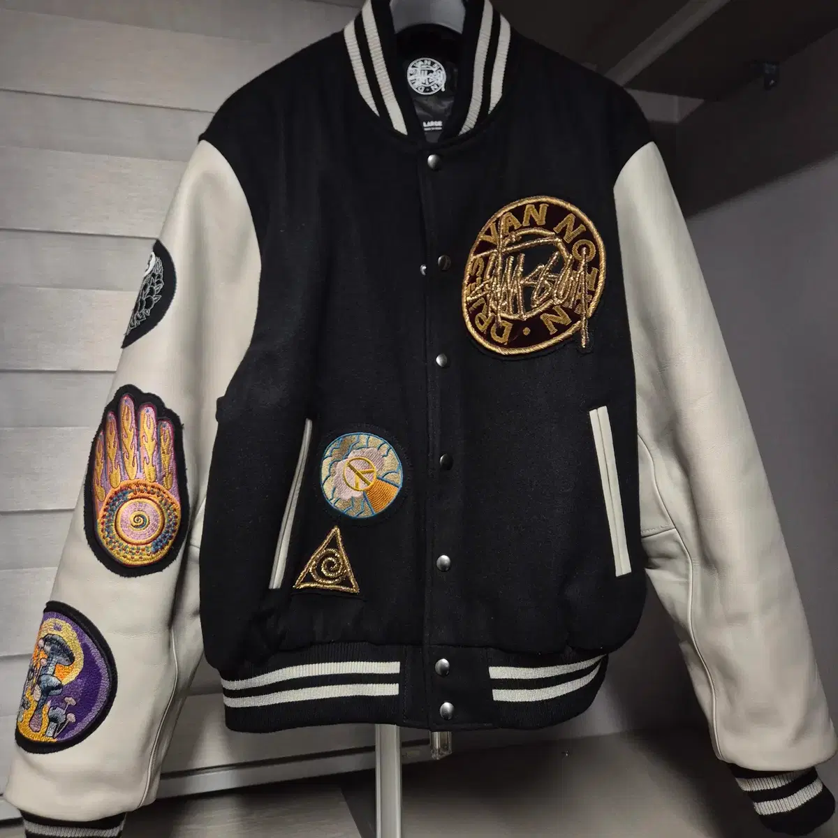 Le Sserafim Peaches Varsity Jacket L #르세라핌,#피치스,#바시티,#르