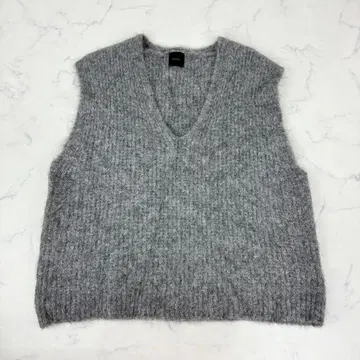 Spick & Span 24AW 퍼 니트 베스트 알파카 혼방 포근포근