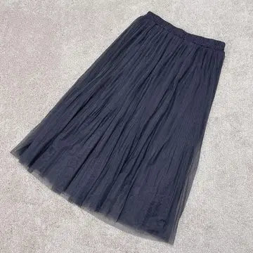 SEASON REASON 플레어 롱 스커트 ( L ) 튤 고급 오샤레