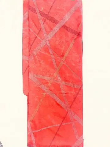 코몬 이중 기모노 오렌지 컬러