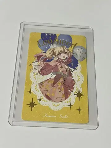 프로세카 감사제 텐마 사키 그리팅 카드 금박