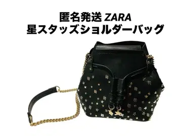 ZARA 별 스터드 블랙 복조리 숄더백