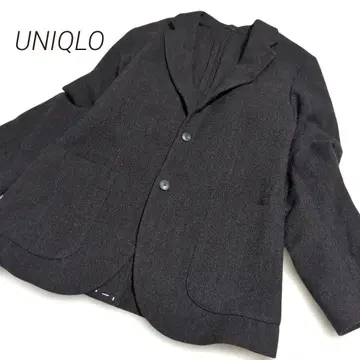 유니클로 헤링본 트위드 울 자켓