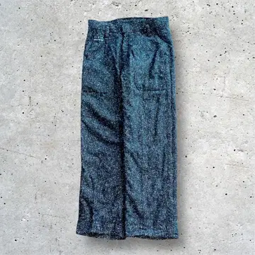 빈티지 트위드 스트레이트 팬츠 그레이