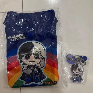 하라주쿠 페스티벌 카쵸 캐릭터 파우치 키링 홀더
