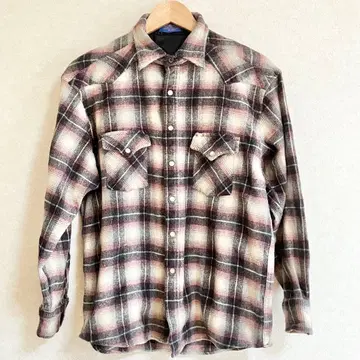 펜들턴 체크 울 셔츠 빈티지 온플레이 웨스턴