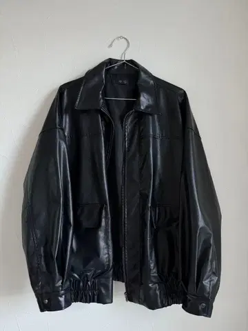 tip top 인조 가죽 ZIP 블루종