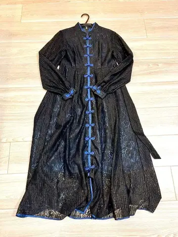 PAMEO POSE 차이나 원피스 블랙