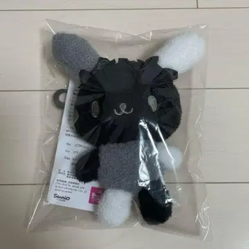 미개봉 새상품 산리오 우사하나 아베일 마스코트 참 화이트 블랙 리본