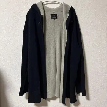 23구 후드 부착 자켓 네이비/그레이