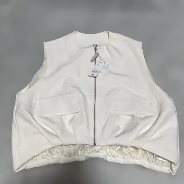 [ coca ] 지퍼 베스트 아이보리 L