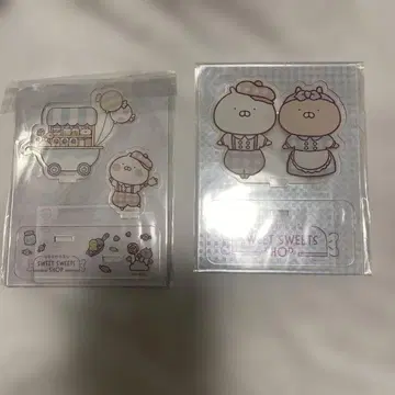 우사마루 디저트 샵 아크릴 스탠드 2개 세트