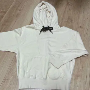 adidas 크림색 후드 부착 후드티 XS