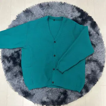 터콰이즈 V넥 가디건