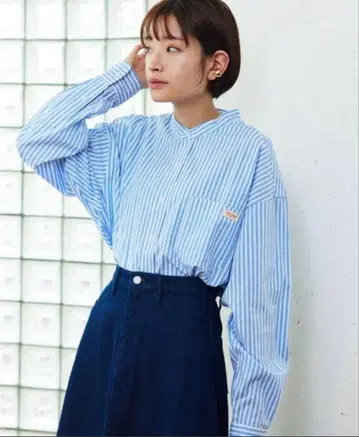 MACOBERxFREAK'S STORE 스트라이프 셔츠 튜닉