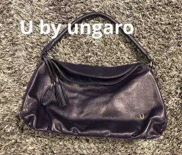 [ 컨디션 최상 ] ungaro 앙가로 보라 원 숄더백