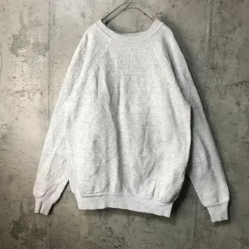 B923 구제 의류 트레이닝복 맨투맨 래글런 그레이 무지 90s Y2K