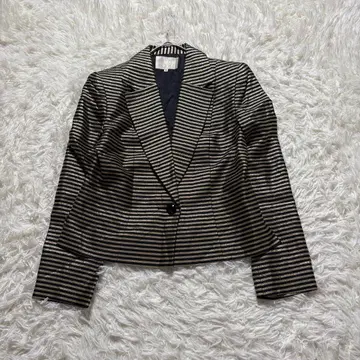 YUMI KATSURA 테일러드 자켓 자켓 골드 라메 실크